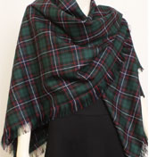 Shawl, Wool, PLAIN weave, Galbraith Tartan